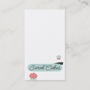 Cartão De Visita Artisan cake diva cupcakes padaria