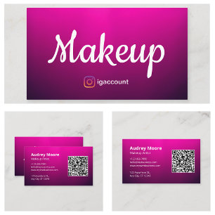 Cartão De Visita Artista Chic Freelance Makeup