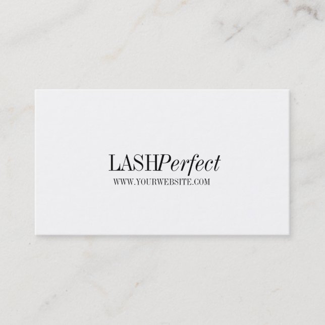 Cartão De Visita Artista de Ativação de Extensões Lash Profissionai (Frente)