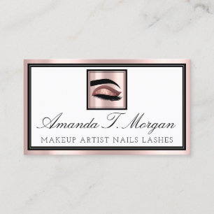 Cartão De Visita Artista de ativação profissional Brows Eyelash L