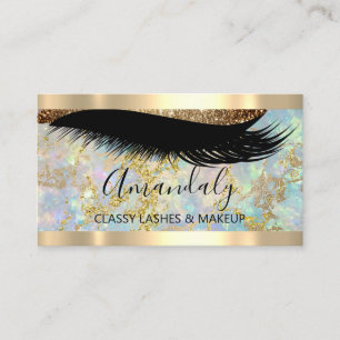 Cartão De Visita Artista de ativação profissional Eyelash Hológr