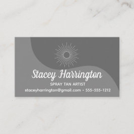 Cartão De Visita Artista de Bronzeamento por Spray Tanning Móvel