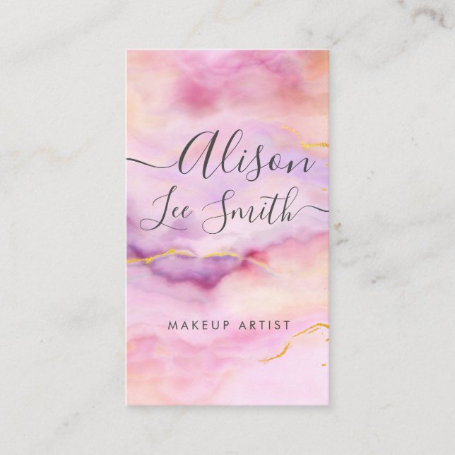 Cartão De Visita Artista de maquiagem (Frente)