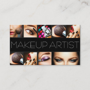 Cartão De Visita Artista de maquiagem Cosmetólogo Unhas Beauty Sal