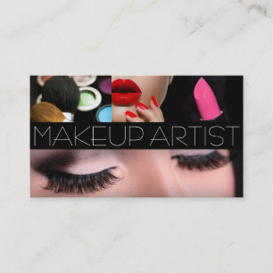 Cartão De Visita Artista de maquiagem Cosmetólogo Unhas Beauty Sal