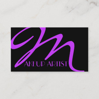 Cartão De Visita Artista de maquiagem Cosmetólogo Unhas Beauty Salo