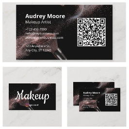Cartão De Visita Artista de Maquiagem da Moda