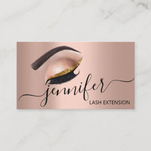 Cartão De Visita Artista de maquiagem de extensão de Eyelash profi