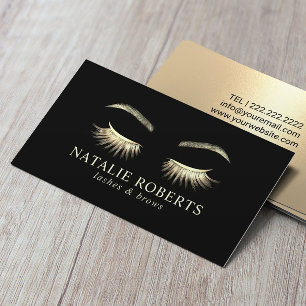Cartão De Visita Artista de maquiagem de salão de beleza Eyelash D