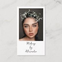 Artista de Maquiagem Moderna Foto Elegante Script