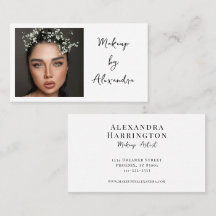 Artista de Maquiagem Moderna Foto Elegante Script