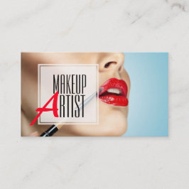Cartão De Visita Artista de maquiagem profissional, beleza