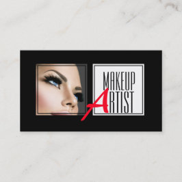 Cartão De Visita Artista de maquiagem profissional, beleza