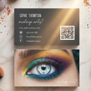 Cartão De Visita artista de maquiagem qrcode
