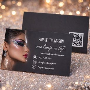 Cartão De Visita artista de maquiagem qrcode