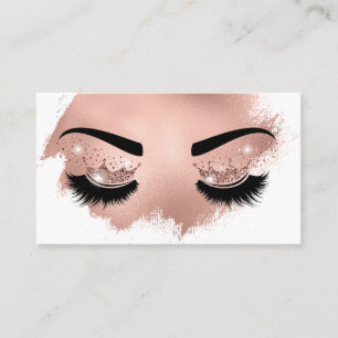 Cartão De Visita Artista de maquilhagem Coroa Lashes Beauty Salon E