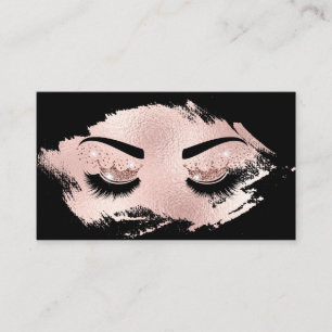 Cartão De Visita Artista de maquilhagem Coroa Lashes Beauty Salon E