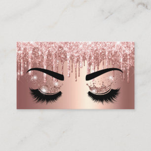 Cartão De Visita Artista de maquilhagem Coroa Lashes Beauty Salon E
