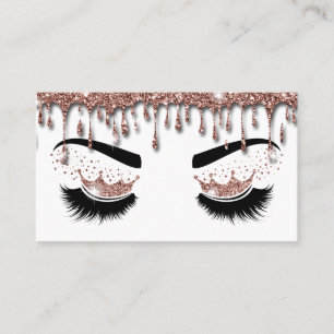 Cartão De Visita Artista de maquilhagem Coroa Lashes Beauty Salon E