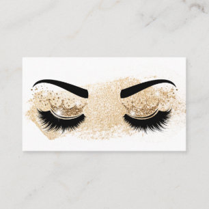 Cartão De Visita Artista de maquilhagem Coroa Lashes Beauty Salon E