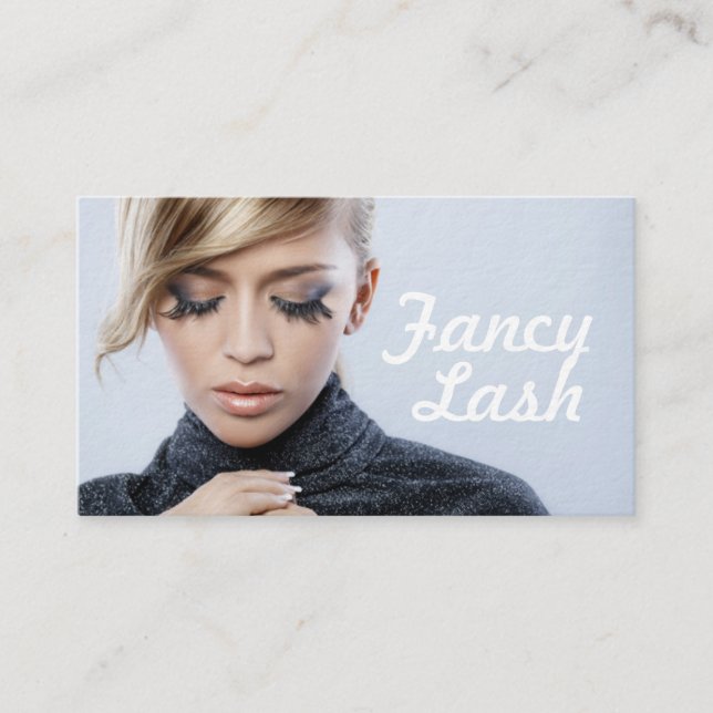 Cartão De Visita Artista de maquilhagem das extensões Eyelash Eyela (Frente)