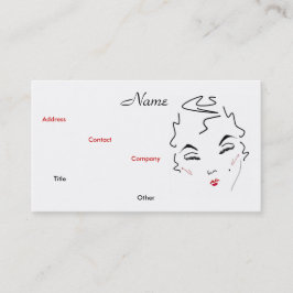 Cartão De Visita Artista de maquilhagem Lábios