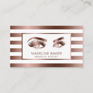 Cartão De Visita Artista de maquilhagem Olhos-da-sobrancelha Lashes