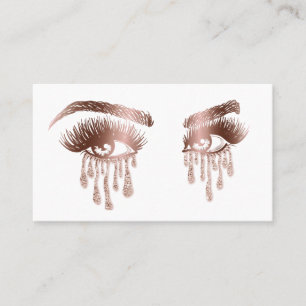 Cartão De Visita Artista de maquilhagem Olhos-da-sobrancelha Lashes