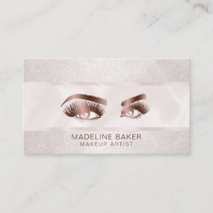 Cartão De Visita Artista de maquilhagem Olhos-da-sobrancelha Lashes