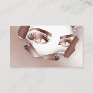 Cartão De Visita Artista de maquilhagem Olhos-da-sobrancelha Lashes