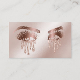 Cartão De Visita Artista de maquilhagem Olhos-da-sobrancelha Lashes