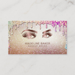 Cartão De Visita Artista de maquilhagem Olhos-da-sobrancelha Lashes