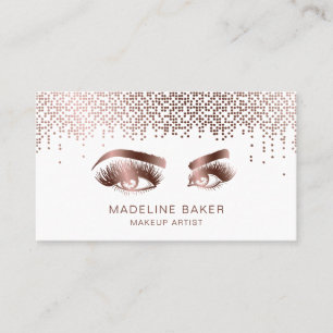 Cartão De Visita Artista de maquilhagem Olhos-da-sobrancelha Lashes