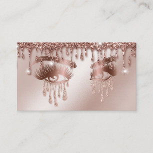 Cartão De Visita Artista de maquilhagem Olhos-da-sobrancelha Lashes
