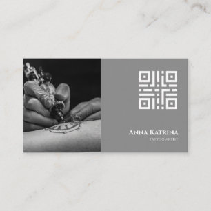 Cartão De Visita Artista de Tatuagem Dark Gothic - Compromisso