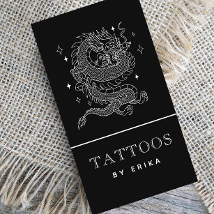 Conjunto De ícones De Giz Branco Para Um Salão De Tatuagem E