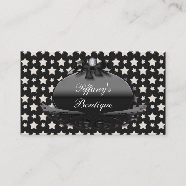 Cartão De Visita artista de tatuagem vitoriana das estrelas góticas (Frente)