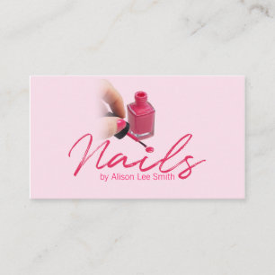 Cartão De Visita Artista de Unhas / Esmalte de Unhas