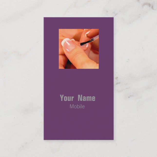 Cartão De Visita Artista do Unhas (Frente)