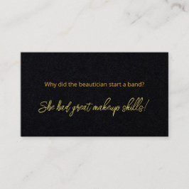 Cartão De Visita Artista Engraçado Makeup Simples