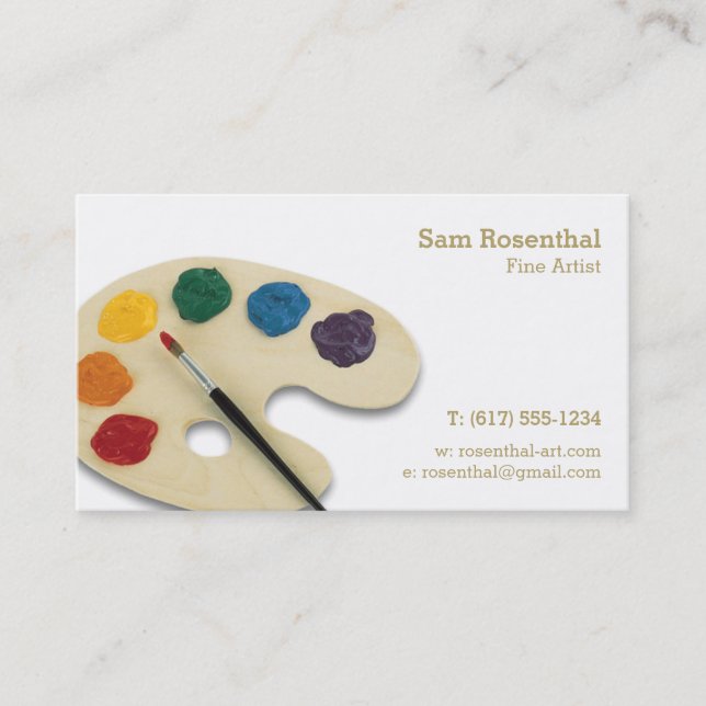 Cartão De Visita Artista Fino | Profissional (Frente)