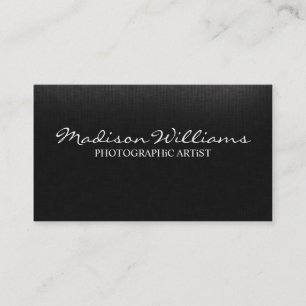 Cartão De Visita Artista fotográfico elegante original profissiona