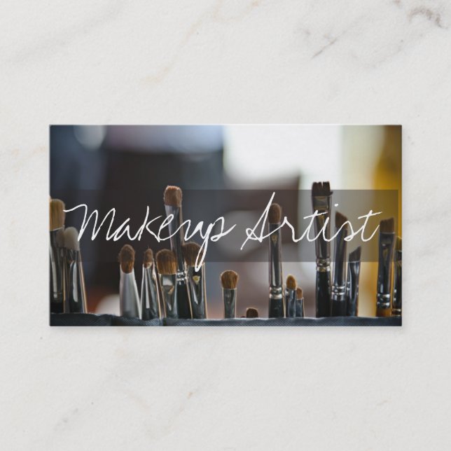 Cartão De Visita Artista Makeup, Beauty, Salon, Cosmetólogo (Frente)
