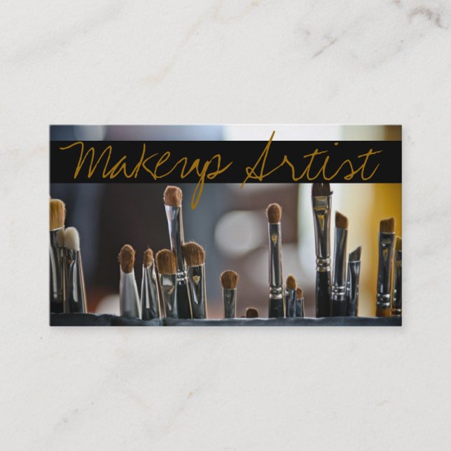 Cartão De Visita Artista Makeup, Beauty, Salon, Cosmetólogo (Frente)