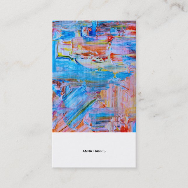 Cartão De Visita Artista Moderno Profissional (Frente)