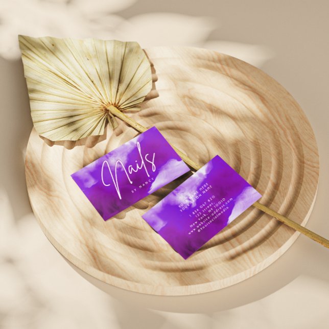 Cartão De Visita Artista Nail Nail Tech (Criador carregado)