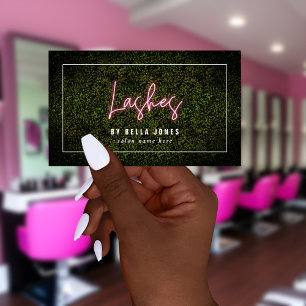 Cartão De Visita Artista Neon Boxwood Lash