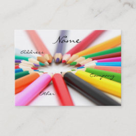 Cartão De Visita Artista Pencil Crayon