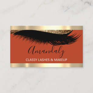 Cartão De Visita Artista Profissional de Composição Eyelash Cinza