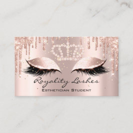 Cartão De Visita Artista Real Makeup Lashes Crown Drives Princesa